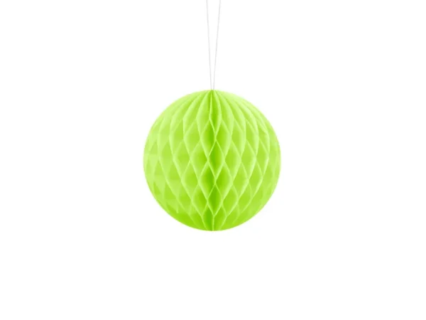 Bola nido de abeja verde pistacho 10 cms