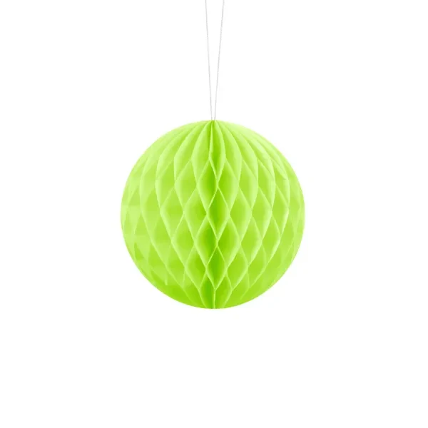 Bola nido de abeja verde pistacho 10 cms