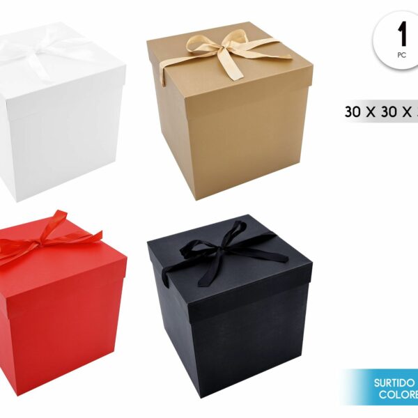 Cajas de regalo plegables 30X30X30 cms -4 uds surtidas-