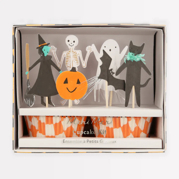 Kit para decorar cup cakes con toppers – Halloween