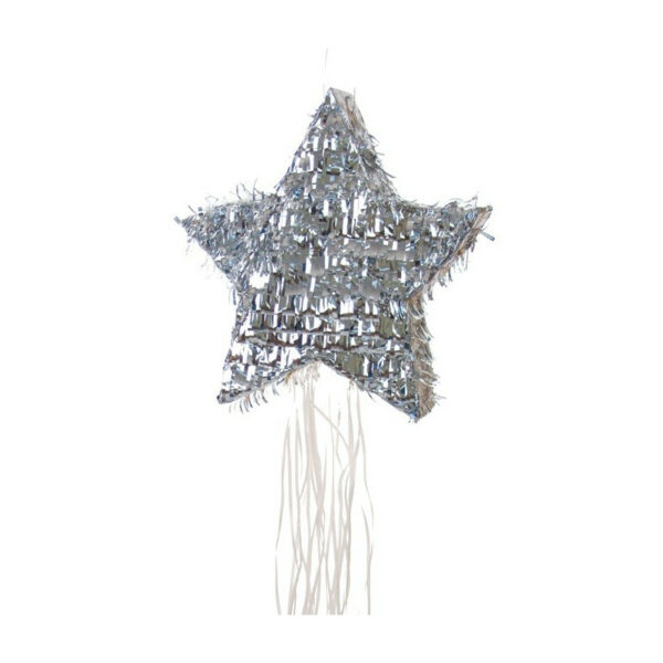 Piñata estrella plata