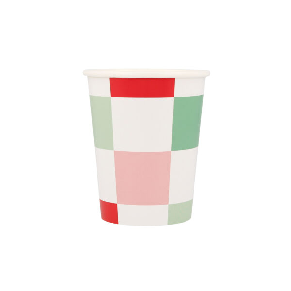 Vasos-papel-navidad-cuadros-xmas-meri-meri-gramajeshop-valencia