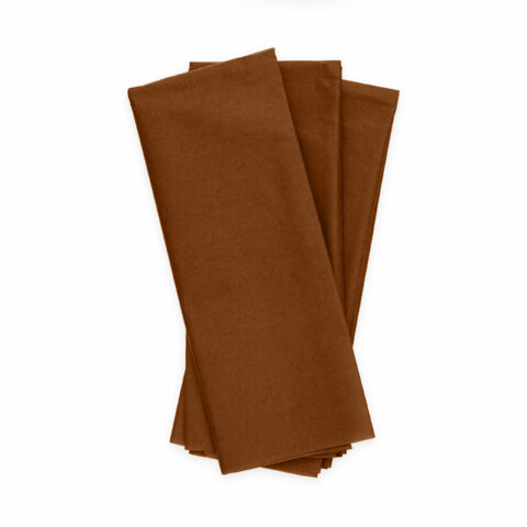 10 Hojas de papel de seda marrón