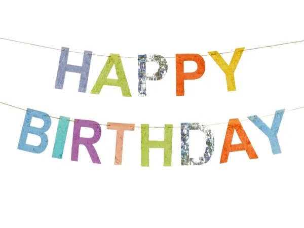 Guirnalda letras Happy Birthday
