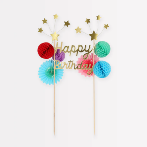 Topper-feliz-cumpleanos-happy-birthday-pompones-nido-de-abeja-gramajeshop-valencia-meri-meri