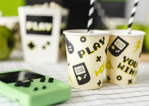 Vaso-gamepad-Gamer-videojuegos-fiesta-infantil-cumpleanos-gramajeshop-valencia