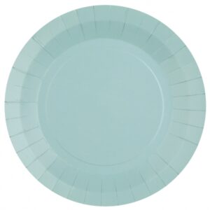 Plato-papel-azul-claro-empolvado-mesa-fiesta-gramajeshop-valencia