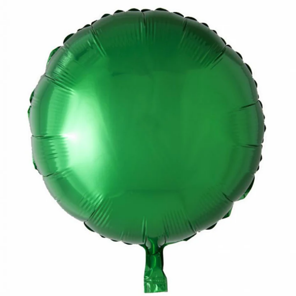 Globo metalizado círculo verde 46 cms