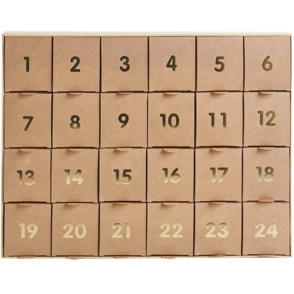 Calendario de Adviento CaJitas Kraft