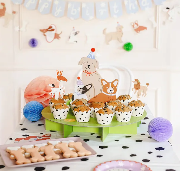 Stand-soporte Fiesta de Perritos con 24 cápsulas