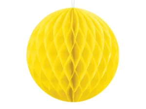 Bola nido de abeja amarilla 40 cms