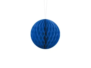 Bola nido de abeja azul cobalto 10 cms