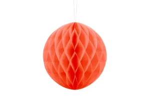 Bola nido de abeja naranja 20 cms