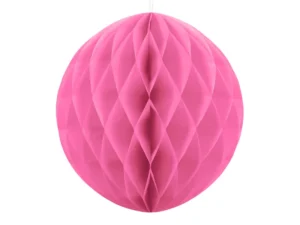 Bola nido de abeja rosa fucsia 30 cms