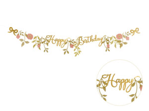 Guirnalda-Feliz-cumpleanos-Happy-Birthday-flores-rosa-fiesita-cumpleanos-infantil-gramajeshop-valencia