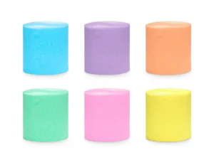 6 Rollos de cinta de papel crepé color pastel mix
