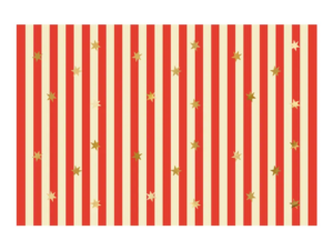 mantel-Circo-Vintage-papel-rayas-rojas-estrellas-doradas-fiesta-cumpleanos-infantil-gramajeshop-valencia