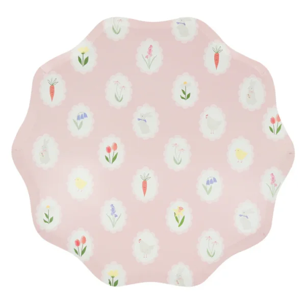 Platos cameo de Pascua 8 uds