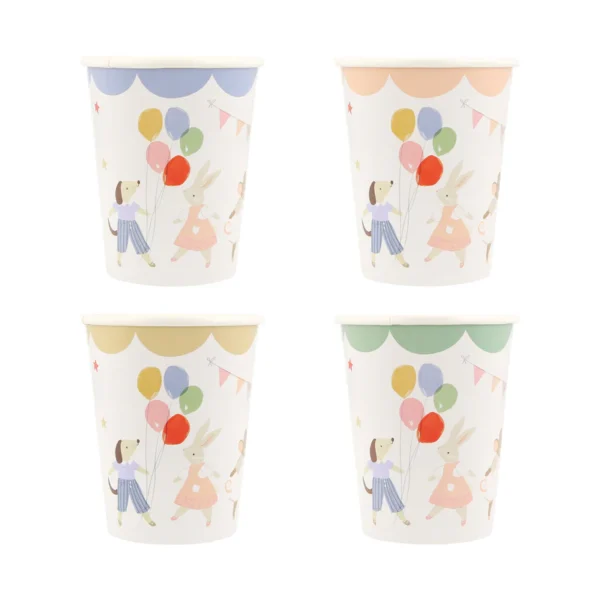 Vasos Animal Friends de Meri Meri - 8 uds