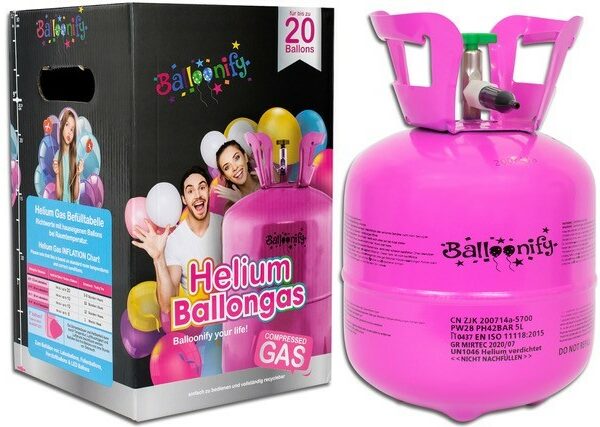 Botella de helio hasta 20 globos
