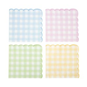 16 servilletas cuadritos vichy color surtido