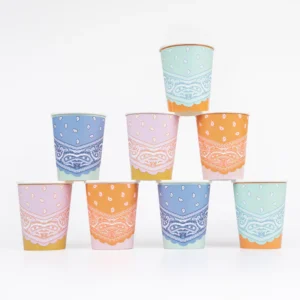 Vasos Western Bandana - 8 uds