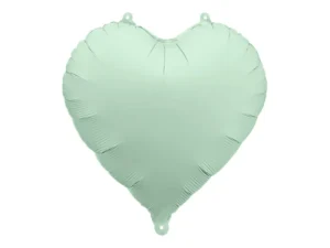 Globo corazón mint mate 45 cms