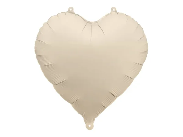 Globo corazón nude mate 45 cms
