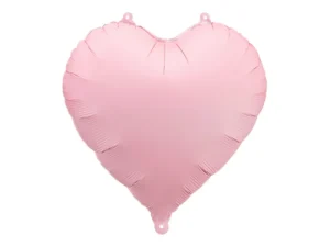 Globo corazón rosa mate 45 cms