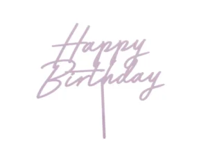 Topper Happy Birthday lila