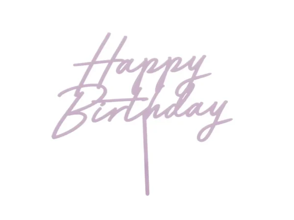 Topper Happy Birthday lila
