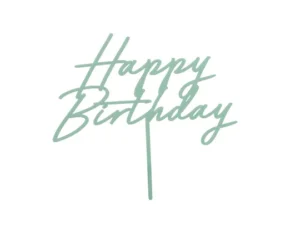 Topper Happy Birthday mint