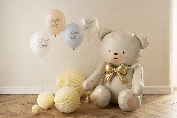 Globo Osito crema 84 cms. Standing/no helio