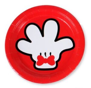 Plato manita Mickey 23cms - 6 uds