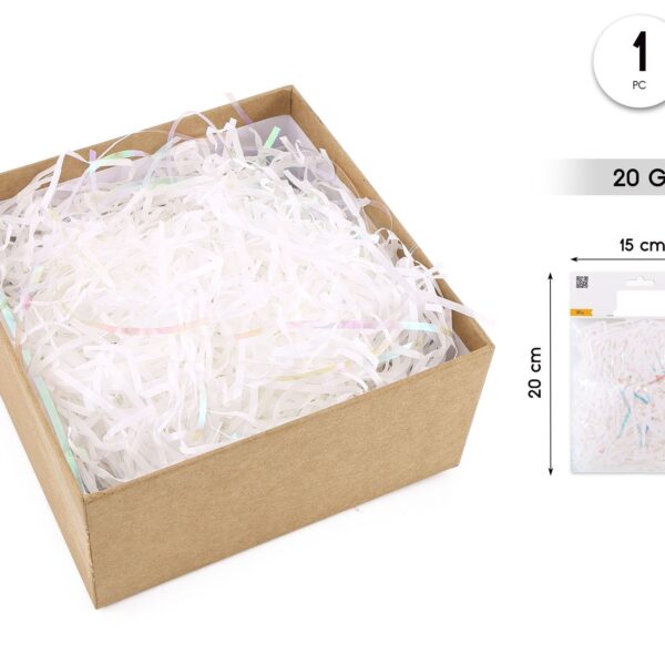 Viruta de papel mix blanco – 20 grs